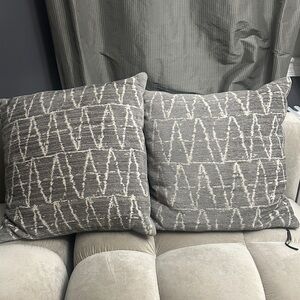 Restoration Hardware Zigzag Patterned Accent Pillows